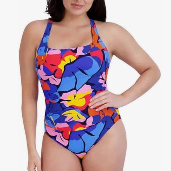 Nautica Womens One-Piece Swimsuit XL - Picture 1 of 4